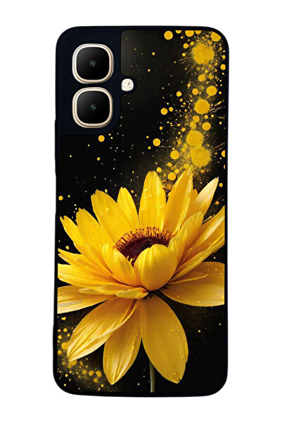 Aksel Kılıf متوافق مع Infinix Smart 10 مطبوع ، أسود غير لامع، سيليكون ناعم، و...