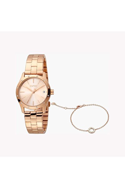 Esprit Women's Rose Gold Watch, Stainless Steel Band | Es1l121m0065