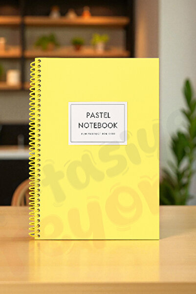 Venino 17x24 Copertă rigidă spiralată, pastelată, 100 de coli, caiet cu linii
