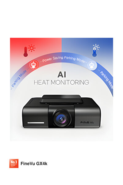 FineVu GX4K Front and Rear Car Camera with 4K Resolution – Night Vision, Heat Resistance, and Advanced AI