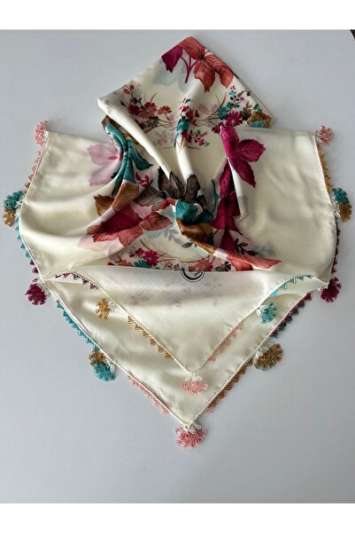 CENK YAZMA Handcrafted Needle Embroidered Writing/Needle Embroidery/Needle Work Yemeni/Handcrafted Cheesecloth/Head Cover