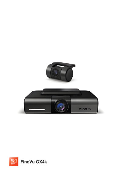 FineVu GX4K Front and Rear Car Camera with 4K Resolution – Night Vision, Heat Resistance, and Advanced AI