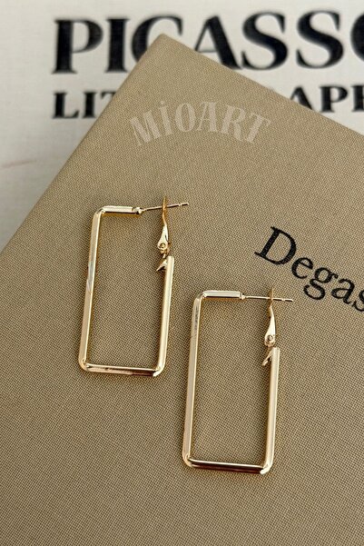 MioArt Stylish Rectangular Hoop Earrings