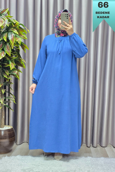 Elmas Tesettür Γυναικείο Φόρεμα Αερομπίν Μεγάλου Μεγέθους Ρούχα Χιτζάμπ