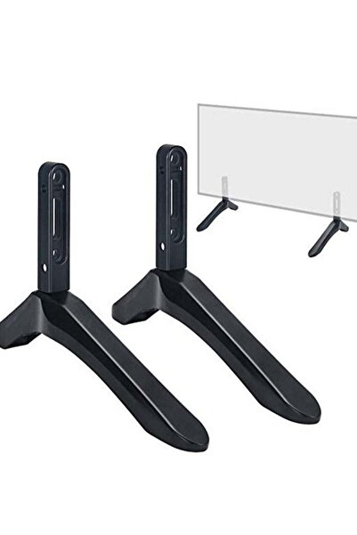 Generic Universal TV Stand Legs, TV Base Pedestal Feet Stand Mount (Black)