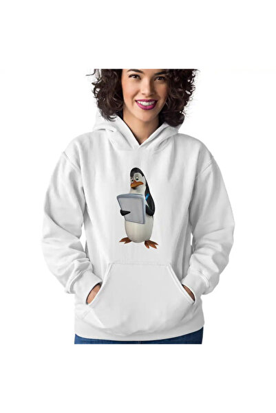 OEM Γυναικείο Φούτερ με Κουκούλα The Penguins of Madagascar Kowalski