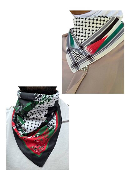 ALDAYER 2 Palestine Themed Scarf 50X50