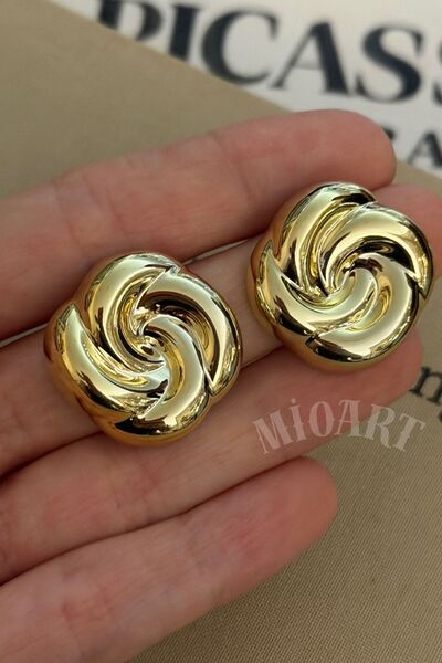 MioArt Women's Loop Earrings