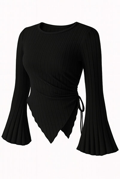 meren like your style Μπλούζα με στρογγυλή λαιμόκοψη και μακρυμάνικο πλεκτό π...