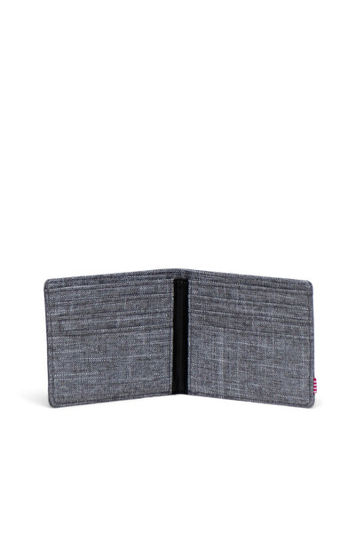 herschel Roy Wallet Raven Crosshatch Unisex Gray Wallet - 30072-00919