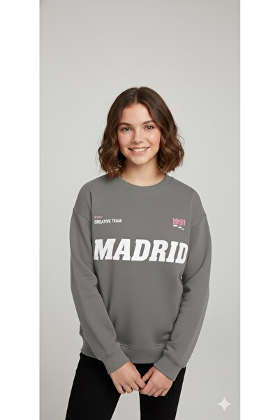 NİCE Унісекс/Жіночий Преміум Футболка з принтом Madrid