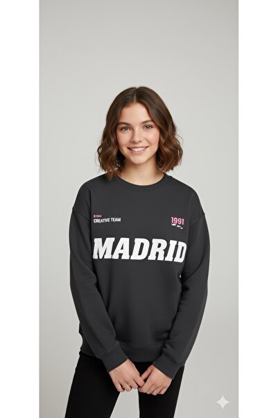 NİCE Унисекс/Дамски Премиум джърси Мадрид Дамска блуза с принт