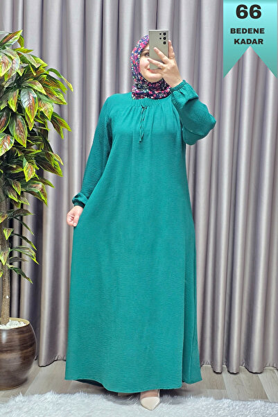 Elmas Tesettür Γυναικείο Φόρεμα Αερομπίν Μεγάλου Μεγέθους Ρούχα Χιτζάμπ