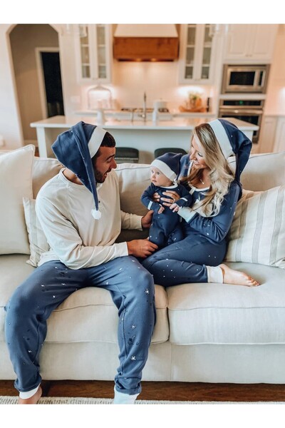 Lovedbaby Mens pants & hat Christmas set, cotton, Silent Night, XS-L