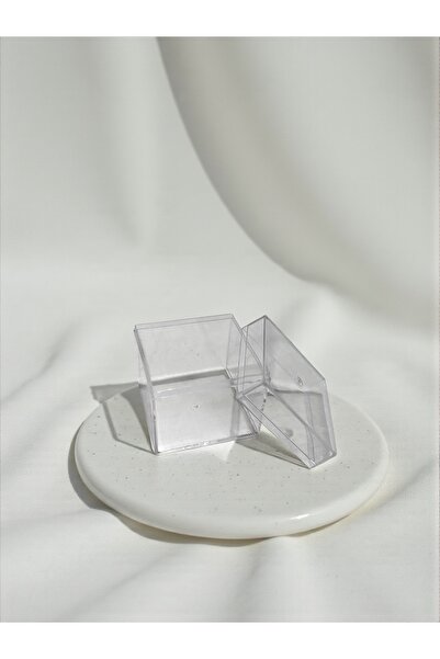 MY EYPA Hediyelik Küp Mika Kutu Şeffaf 5x5cm -25 Adet Düğün,Kına, Nikah vb. O...