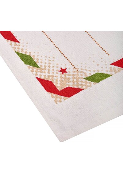 OEM Christmas Kitchen Towel Cotton Ecru Santa's Letter 60x35cm
