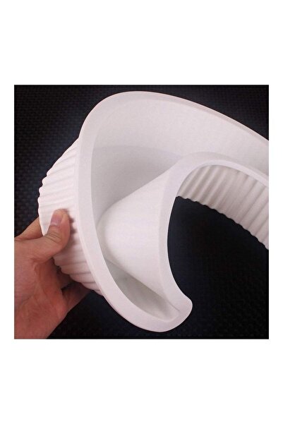 Generic Moon Shape Silicone Cake Mold White 9.05x7x2.08inch