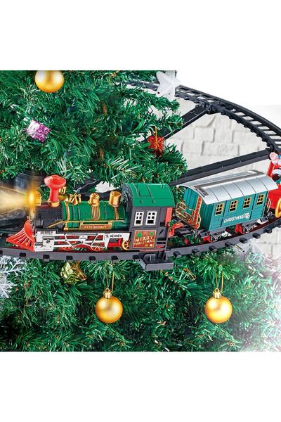 OEM Tren cu Sine pentru Bradul de Craciun cu Lumina si Sunete Realiste, Muzica