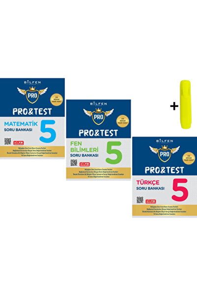 Bilfen Yayıncılık Bilfen 5. Sınıf Protest Matematik Fen Türkçe Soru Bankası Seti