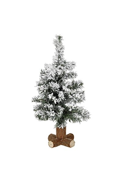 OEM Επιτραπέζιο Χριστουγεννιάτικο Δέντρο με 50 Κλαδιά και Ξύλινη Βάση - 40 εκ...