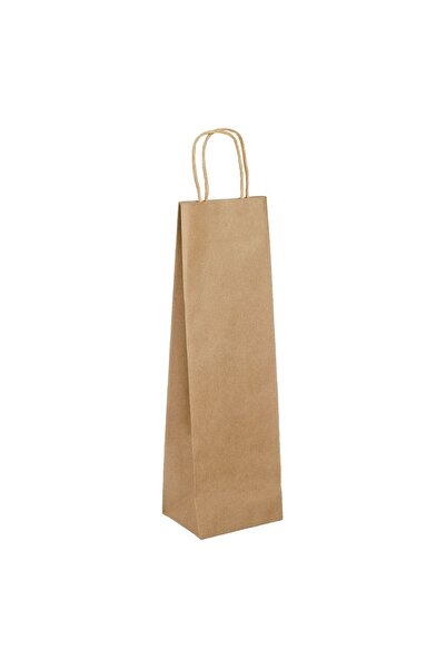 OEM Sacosa Cadou din Hartie Kraft pentru Sticle de Vin 12x39x9cm