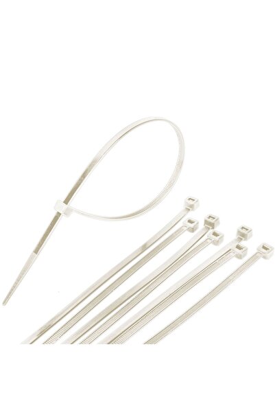 OEM White Plastic Cable Ties 30x0.48cm - 60pcs