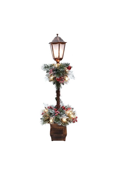 OEM Decorative Christmas Lantern with LED Light Bronze 23x23x122cm