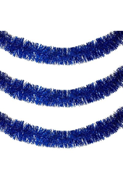 OEM Beteala de Craciun cu Tinsel Albastru 3m x 10cm