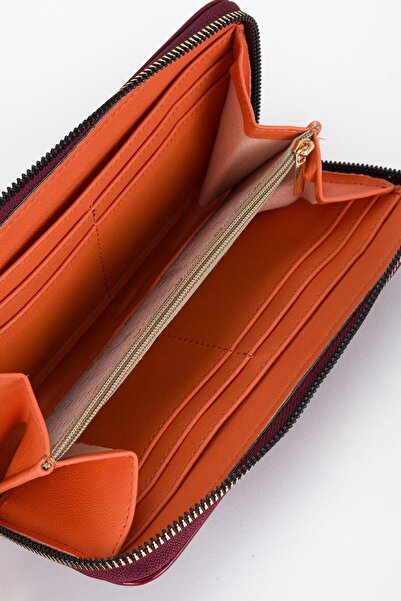 Tandi Bags Lenz Portfolio Wallet Burgundy Patent Leather