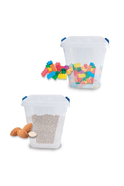 OEM Transparent Storage Box with Lid & Handles Petrol 15L