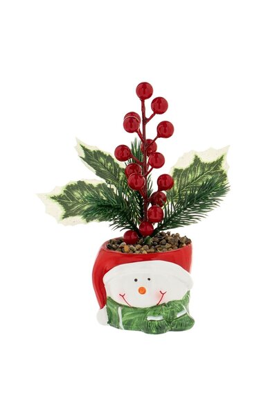 OEM Ghiveci Decorativ Ceramic Om de Zapada Crenguta de Vasc Pin Ø9x20cm