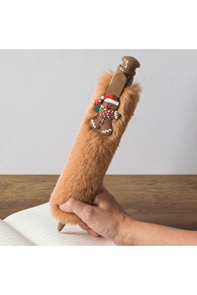 OEM Pix Mare cu Corp de Plus Maro Om de Turta Dulce de Craciun 28cm