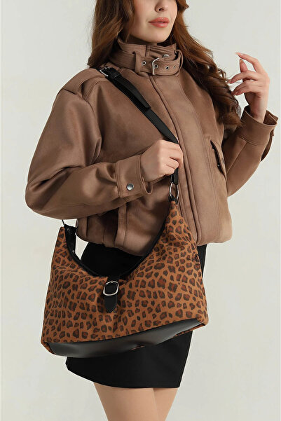 STİL SİDELYA Women's Handbag and Shoulder Bag with Zippered Magnetic Closure and Adjustable Strap