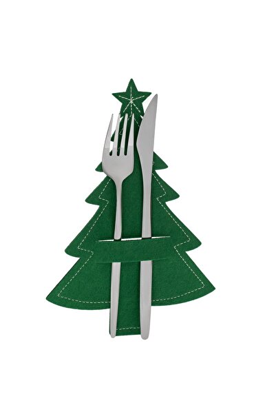 OEM Huse pentru Tacamuri in Forma de Brad Verde de Craciun 16x23.5 centimetri...