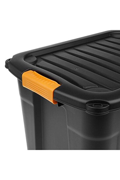 OEM Heavy Duty Black Plastic Storage Box 12L