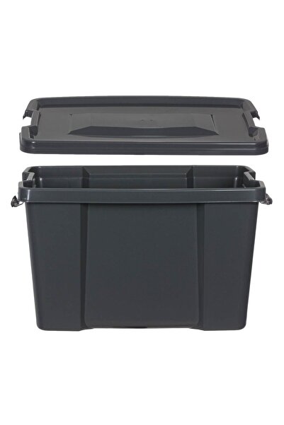 OEM Grey Plastic Storage Box with Lid 30l