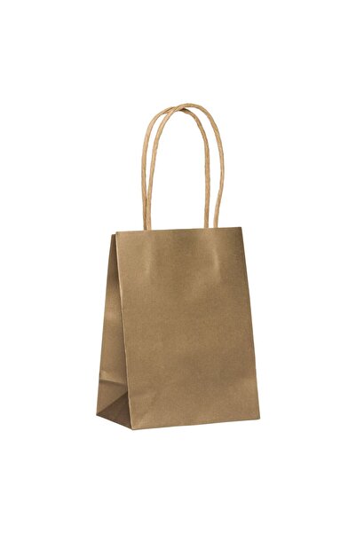 OEM Χρυσή Τσάντα δώρου Kraft 10,8x6,4x14,6εκ.