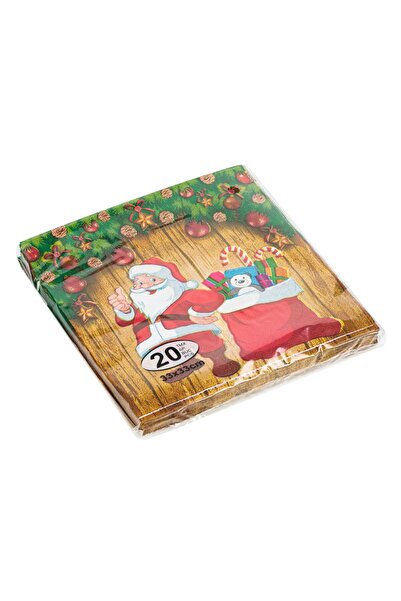 OEM Table Napkins with Santa Claus Pattern 33x33cm - 20pcs