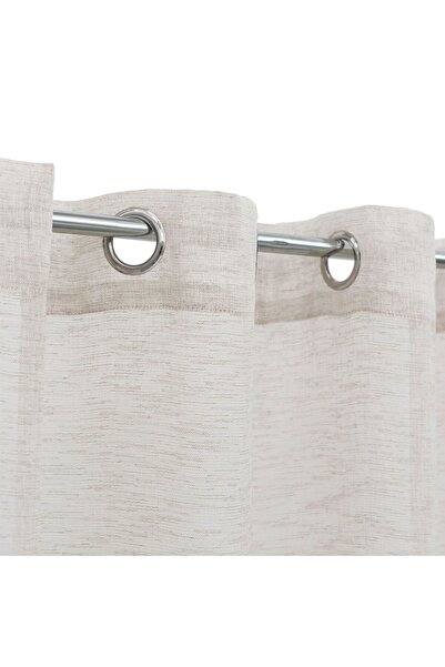 OEM Decorative Curtain Ecru with Gold Lurex & Rings 140x260cm