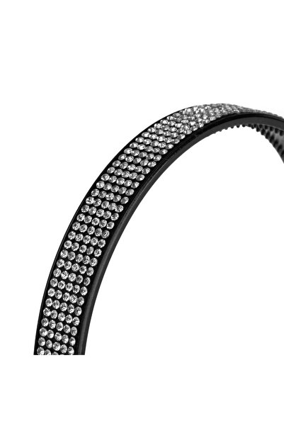 OEM Black Hair Crown with Rhinestones for Women