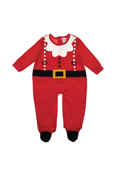 OEM Velvet Jumpsuit Santa Claus Costume for Children