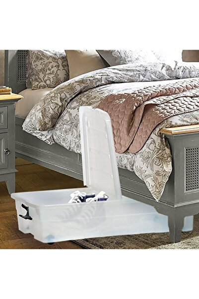 OEM Transparent Plastic Storage Box with Lid 60L