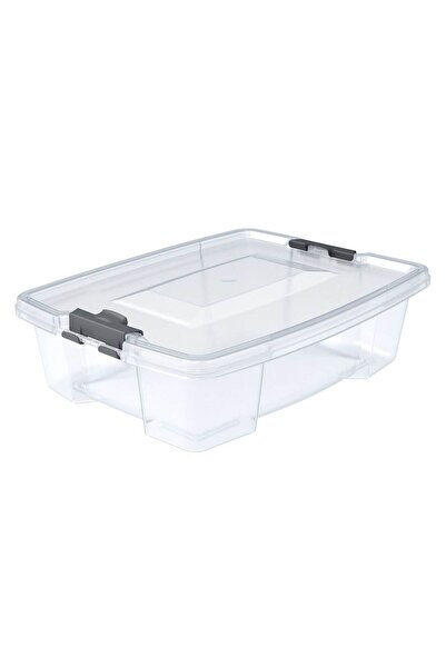 OEM Plastic Storage Box with Transparent Lid 12L