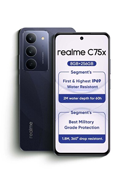 realme C75X Dual SIM Oceanic Blue 8GB RAM 256GB 4G - Middle East Version