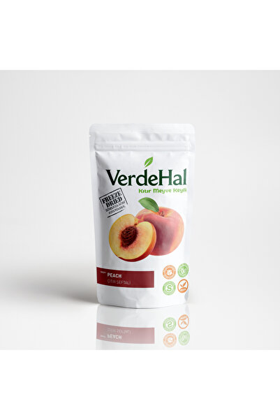 VerdeHal الخوخ المجفف بالتجميد 20 جرام |   وجبة خفيفة طبيعية، خالية من المواد...