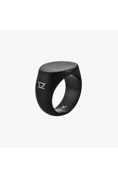 ZINK Men's Black Stainless Steel Ring | Zjrg043b