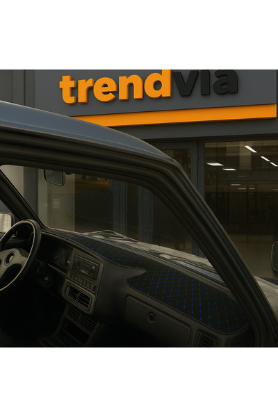 trivexa Tofaş Şahin Doğan Kartal Yüksek Kapitone Siyah Mavi Torpido Örtüsü | ...