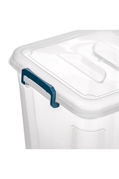 OEM Transparent Storage Box with Lid & Handles Petrol 20L