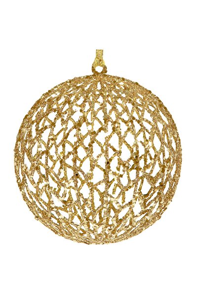 OEM Christmas Tree Ornament Gold Glitter Globe Ø15cm