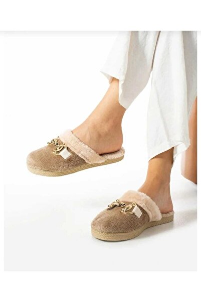 Rose Moon Buckle Women's Winter Casual Home Slippers